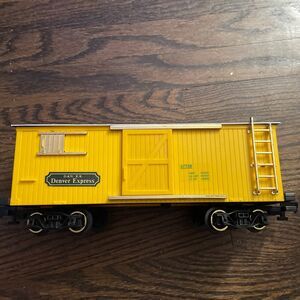 G Scale Vintage 1985 New Bright Vintage D&W RR Denver Express Yellow Box Car